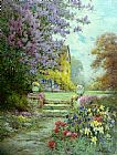 Alfred de Breanski Lilacs & Roses painting